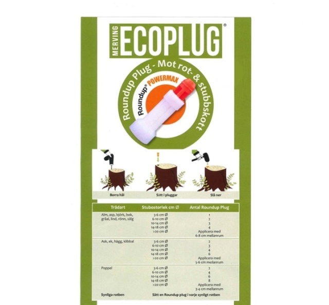 Roundupplug ECOPlug, mot rot- & stubbskott i gruppen Oljor & Smörjmedel hos Entreprenadbutiken (010)