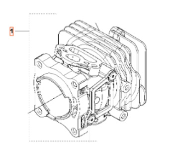 Cylinder Husqvarna T525 i gruppen  hos Entreprenadbutiken (5010158-01)