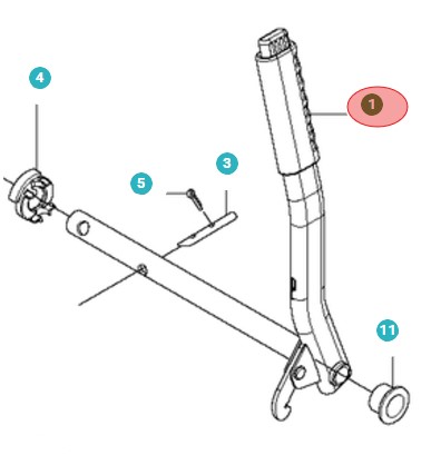 Lifting Lever Assy i gruppen  hos Entreprenadbutiken (5010653-01)