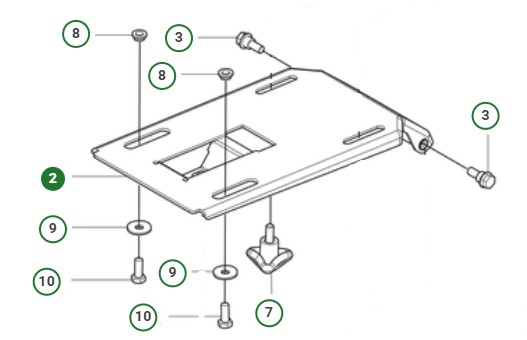SEAT BRACKET ASSY 200-300 SERI i gruppen  hos Entreprenadbutiken (5011315-06)