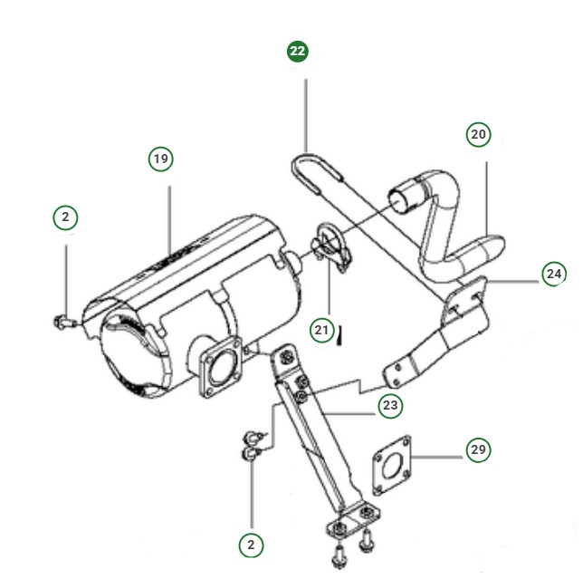 CLAMP ASSY EXHAUST ONLY STEEL i gruppen  hos Entreprenadbutiken (5011522-04)