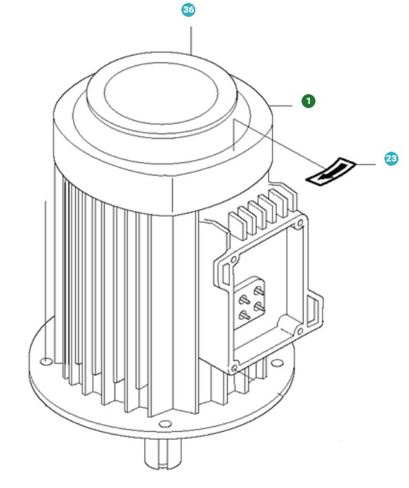 Elmotor 9,2KW, 575-600V i gruppen hos Entreprenadbutiken (5013656-03)