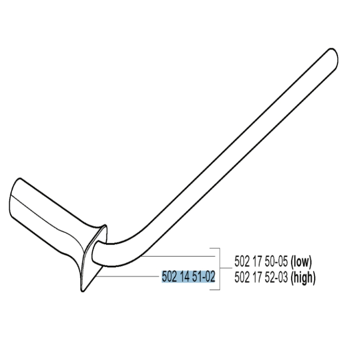 Handtag Vänster 5021451-02 i gruppen hos Entreprenadbutiken (5021451-02)
