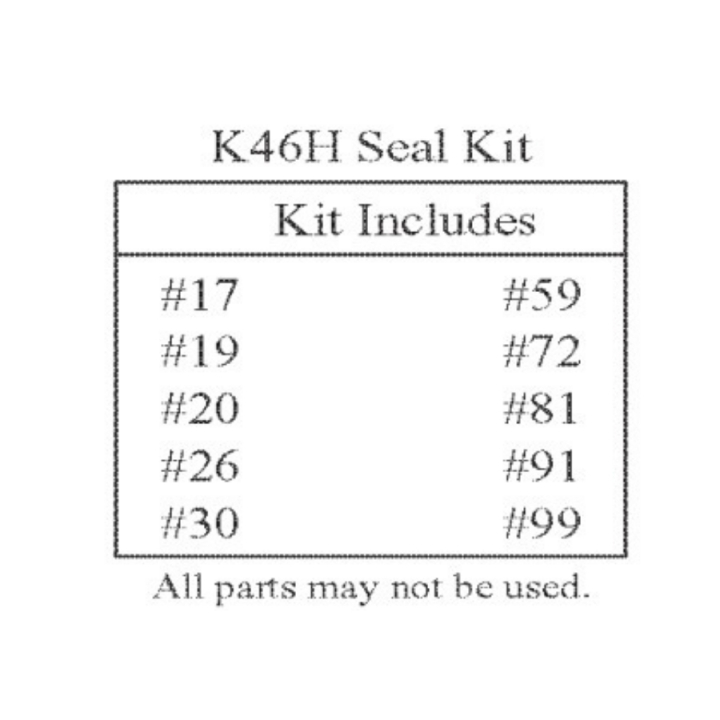 K46 & T40 Seal Kit (All Models i gruppen  hos Entreprenadbutiken (5024533-01)