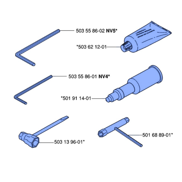 Verktygssats 5035585-02 i gruppen  hos Entreprenadbutiken (5035585-02)