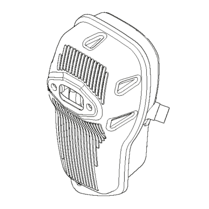 Ljuddämpare 5040379-01 i gruppen hos Entreprenadbutiken (5040379-01)