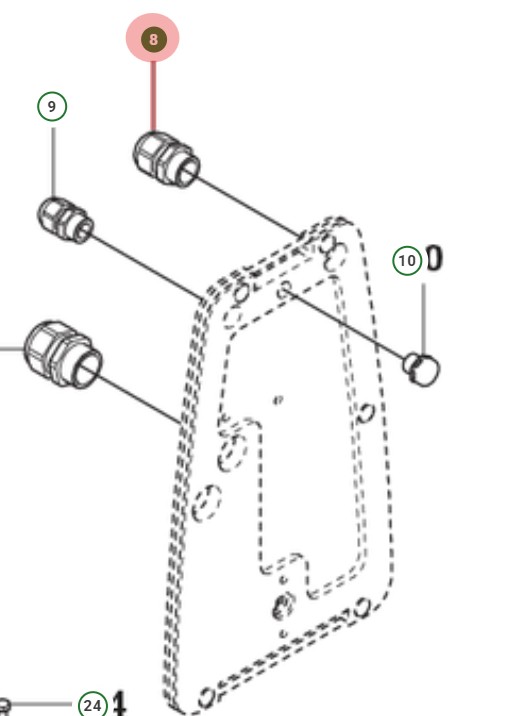 Kabelgenomföring M20X1,5 i gruppen  hos Entreprenadbutiken (5055269-02)