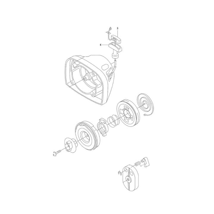 Recoil Starter Ass Y i gruppen  hos Entreprenadbutiken (5231042-01)