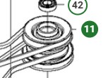 Remskiva Husqvarna Rider 111B, 112C, Jonsered FR2312 i gruppen  hos Entreprenadbutiken (5254039-01)