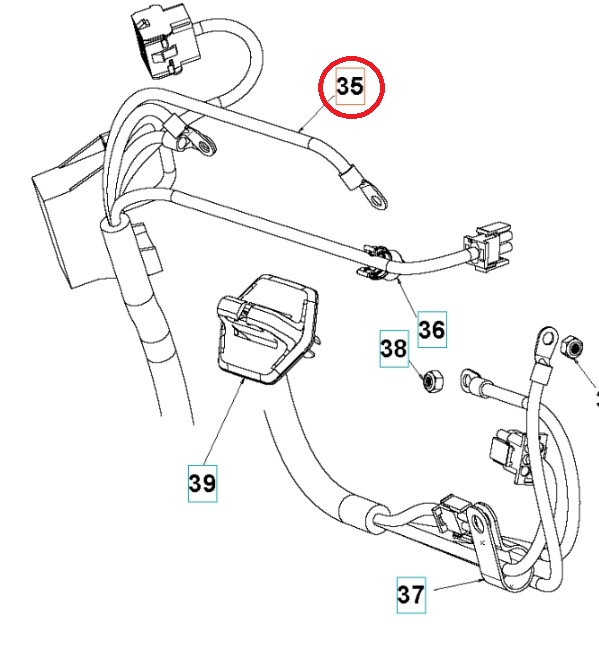 Kablage Lower - Chassis Efi Ra i gruppen  hos Entreprenadbutiken (5293604-01)