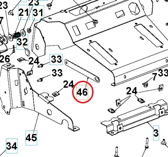 Brace Supt Deflector 400 Serie i gruppen  hos Entreprenadbutiken (5295859-02)