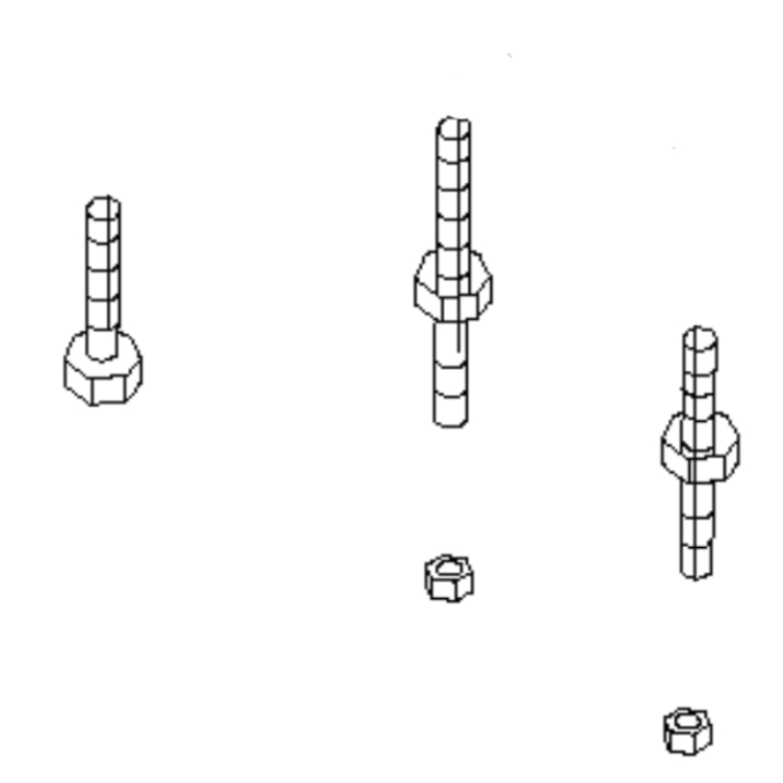 INSTALLATION KIT BOLTS AND NUT i gruppen  hos Entreprenadbutiken (5295951-01)