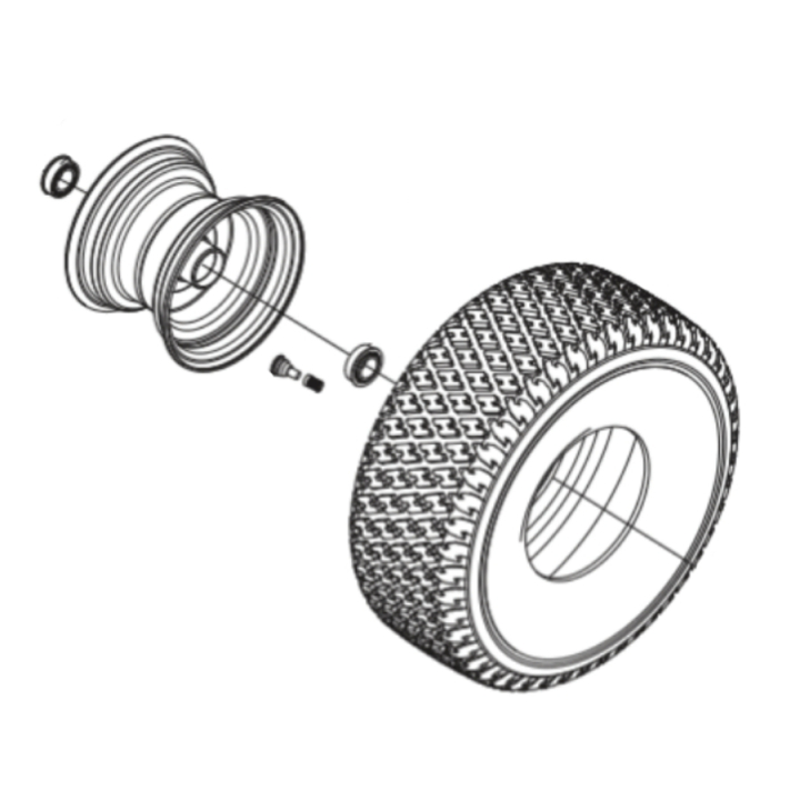 Hjulkit TS 112, TS 114, TC 215T, TC 220T, TS 112, TS 114, TS 215T, TS 217T i gruppen  hos Entreprenadbutiken (5311479-41)