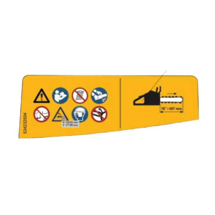 Etikett Warning 18 Bar i gruppen hos Entreprenadbutiken (5342325-04)