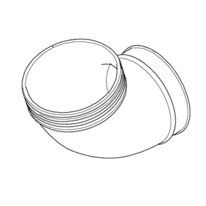 ELBOW SLIP ON D130-D130 HUSQVA i gruppen  hos Entreprenadbutiken (5354719-01)