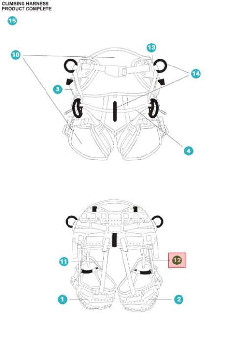 ELASTIC WEB SET HIP/LEG i gruppen  hos Entreprenadbutiken (5367710-01)
