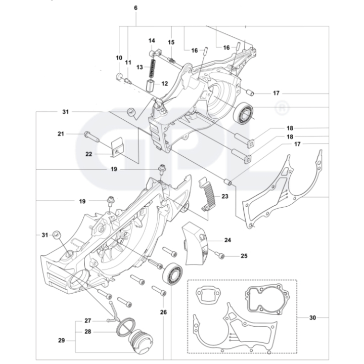 CRANKCASE KIT SMALL SMS 560MKI i gruppen hos Entreprenadbutiken (5368996-01)