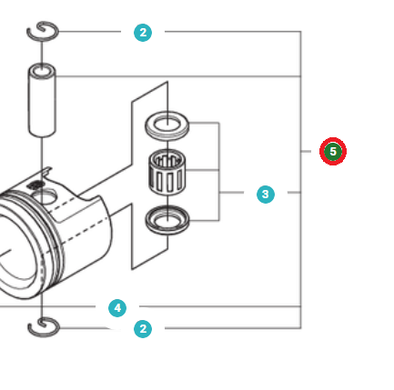 Piston Assy Diam,32 i gruppen  hos Entreprenadbutiken (5375367-02)