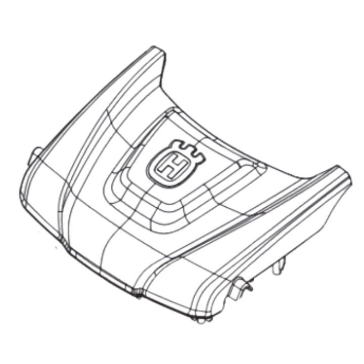 FRONT COVER WITH HUSQVARNA DEC i gruppen  hos Entreprenadbutiken (5375696-02)