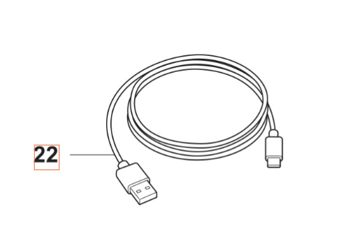 Kablage Usb-C Servicekabel i gruppen  hos Entreprenadbutiken (5376454-01)