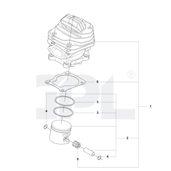 Cylinderkit 564XPG i gruppen  hos Entreprenadbutiken (5400723-02)