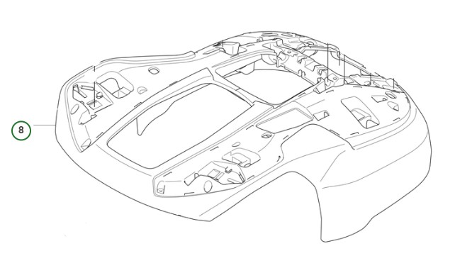 Kaross Automower R6V, 308V, 312V i gruppen  hos Entreprenadbutiken (5401418-01)