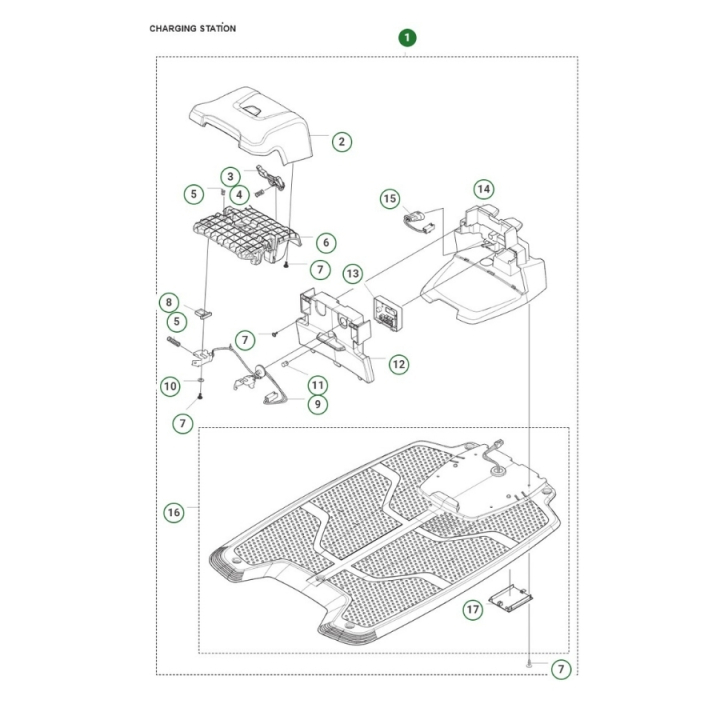 Laddstation Automower R6V, 308V, 312V i gruppen  hos Entreprenadbutiken (5401597-01)