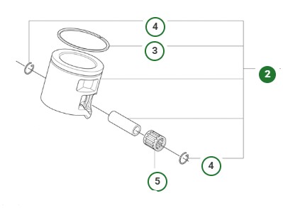 Kolv Husqvarna 560 XPG Mark II, 562 XPG Mark II i gruppen  hos Entreprenadbutiken (5461080-04)