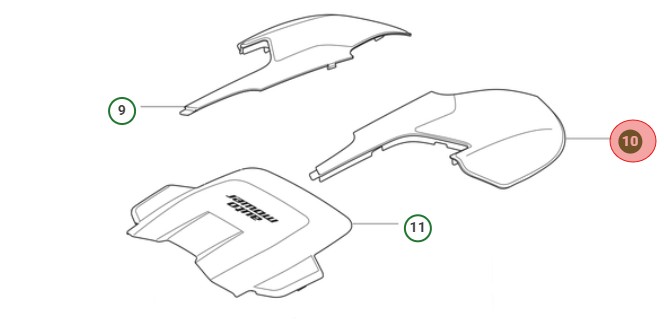 COVER TOP - RIGHT ORANGE/RUBBE i gruppen  hos Entreprenadbutiken (5472742-01)