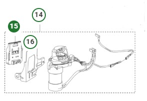 Fäste batteri Husqvarna HS166AE i gruppen  hos Entreprenadbutiken (5472820-01)