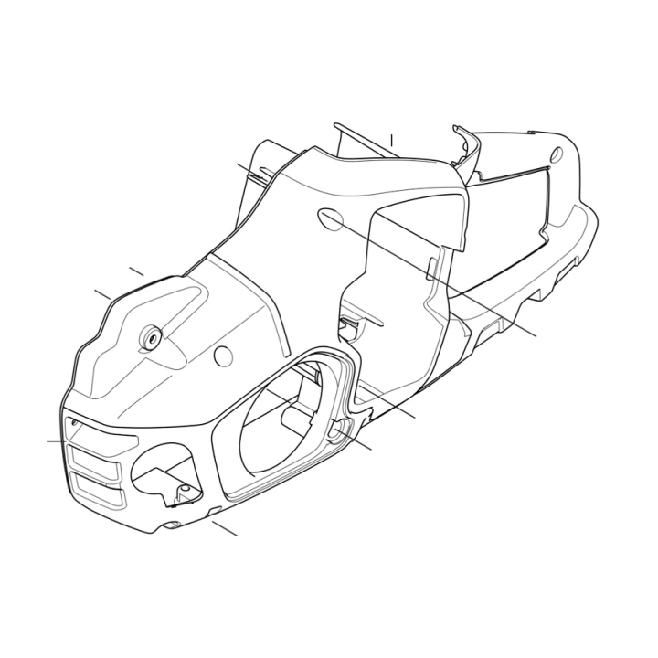 Chassi chassis left / flywheel side i gruppen  hos Entreprenadbutiken (5488080-01)