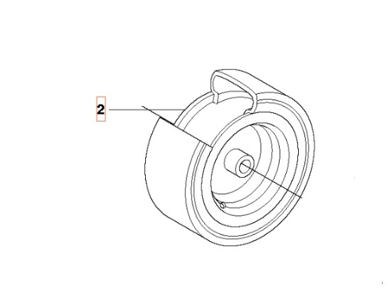 Fälg främre R111B, R111B5, R112C, R112C5, R112iC, FR2311, FR2312 i gruppen  hos Entreprenadbutiken (5739816-01)