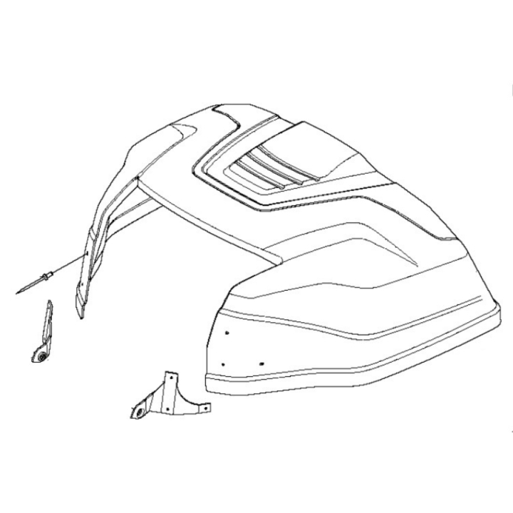 Motorkåpa Kpl i gruppen  hos Entreprenadbutiken (5776149-01)