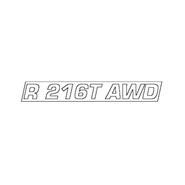 Decal Engine Hood R216T Awd i gruppen  hos Entreprenadbutiken (5783645-18)
