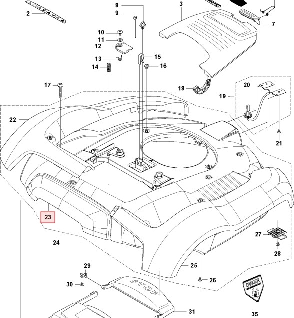 KAROSS R160 i gruppen Trädgård / Robotgräsklippare / Reservdelar Automower® hos Entreprenadbutiken (5807796-01)