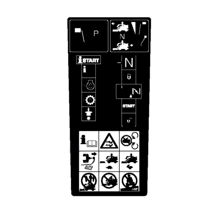 Varnings/Start Dekal P524 i gruppen  hos Entreprenadbutiken (5825700-06)