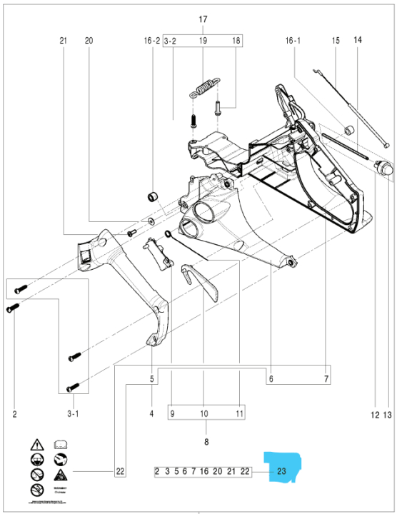 Rear Handle Assy i gruppen  hos Entreprenadbutiken (5826311-01)