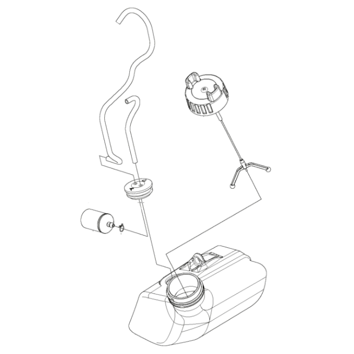 Bränsletank Kompl i gruppen  hos Entreprenadbutiken (5856351-02)