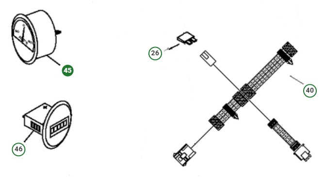 GAUGE AMMETER, PRIME SILVER BE i gruppen  hos Entreprenadbutiken (5875539-06)