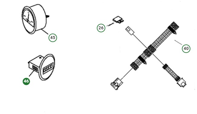 GAUGE HOUR METER, PRIME SILVER i gruppen  hos Entreprenadbutiken (5875540-06)