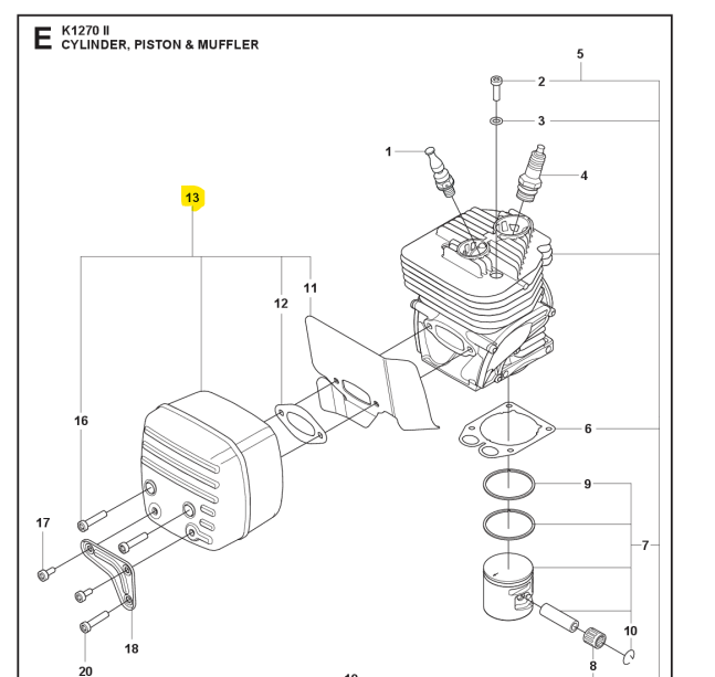 Muffler Kit i gruppen  hos Entreprenadbutiken (5881378-04)
