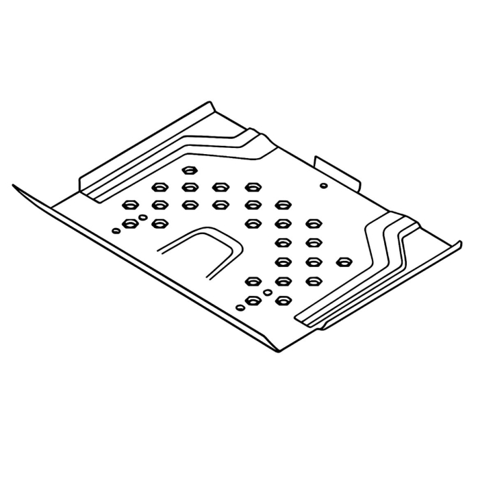 Plate floor pan orange X668 i gruppen  hos Entreprenadbutiken (5893046-02)