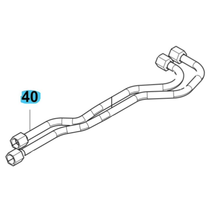 Hydraulisk Pipe För Vfmu i gruppen  hos Entreprenadbutiken (5895619-01)