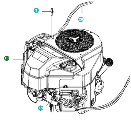 Motor KAWASAKI FS651V i gruppen  hos Entreprenadbutiken (5906368-01)