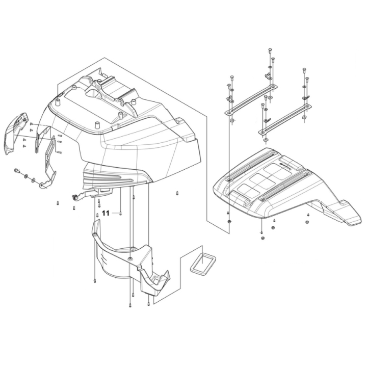 ENGINE HOOD ASSY R418TSX AWD i gruppen  hos Entreprenadbutiken (5909009-03)