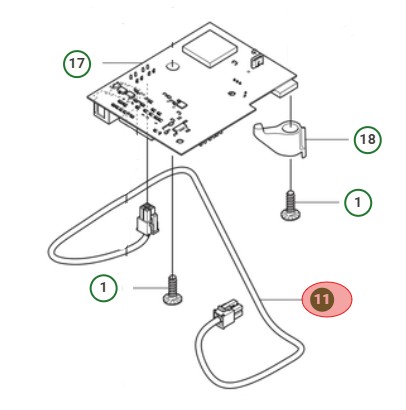 WIRING ASSY HMI CABLE 4P L=38 i gruppen  hos Entreprenadbutiken (5912031-06)