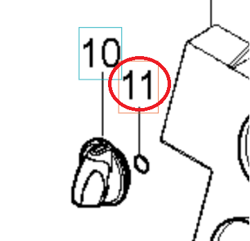 O-Ring 10,2X2,5 Nbr 70 i gruppen  hos Entreprenadbutiken (5926176-68)