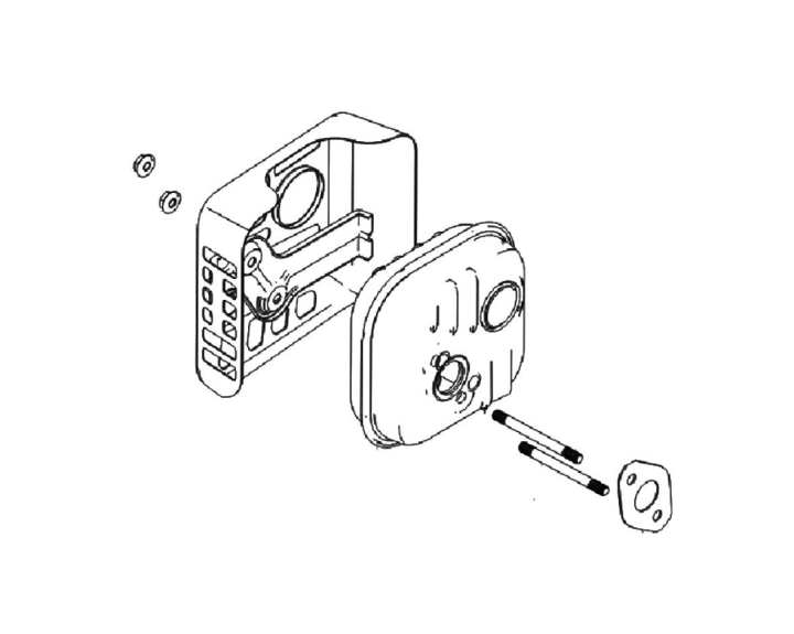 Muffler Kit Rv175 Muffler Kit i gruppen hos Entreprenadbutiken (5930589-01)