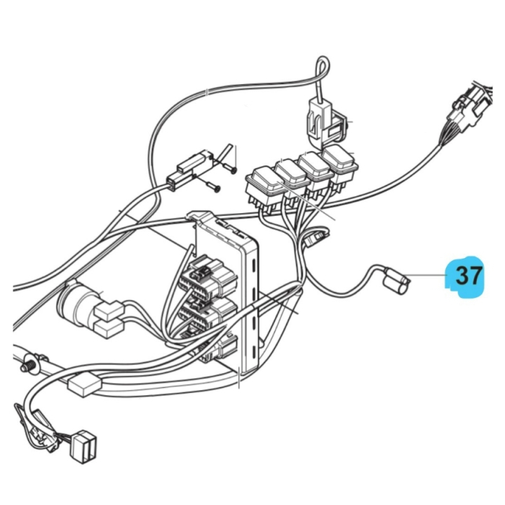 Wiring Assy Hydraulic Temp Sen i gruppen hos Entreprenadbutiken (5930815-01)