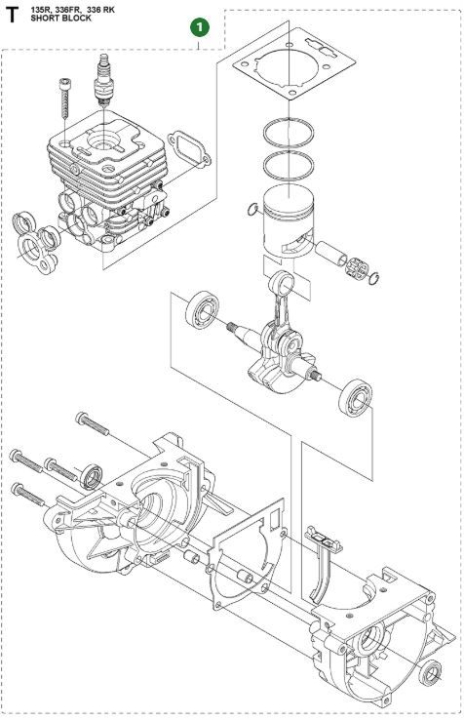 Short Block Assy B180 5947291-01 i gruppen  hos Entreprenadbutiken (5947291-01)